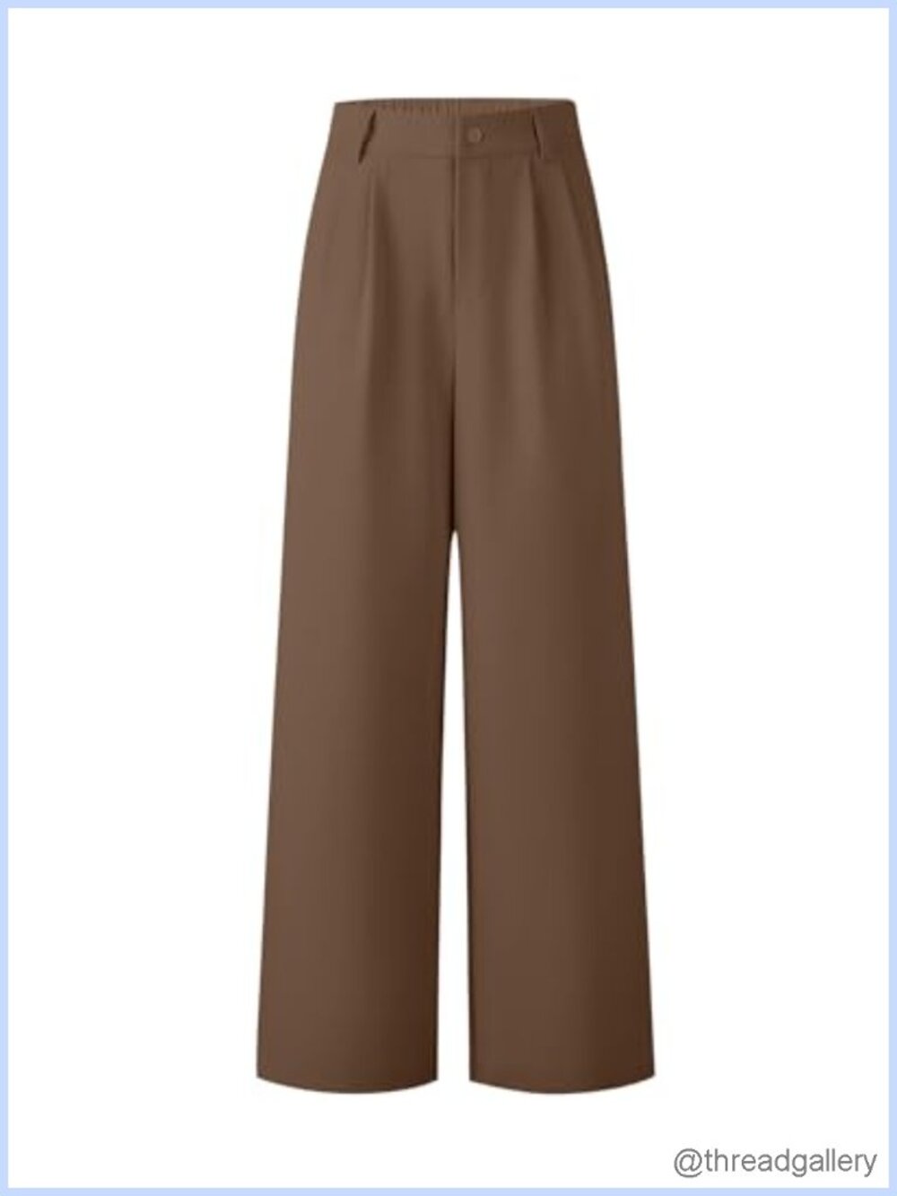 Wide Leg Dress Pants Elastic High Waist Business Casual Trousers with Pockets